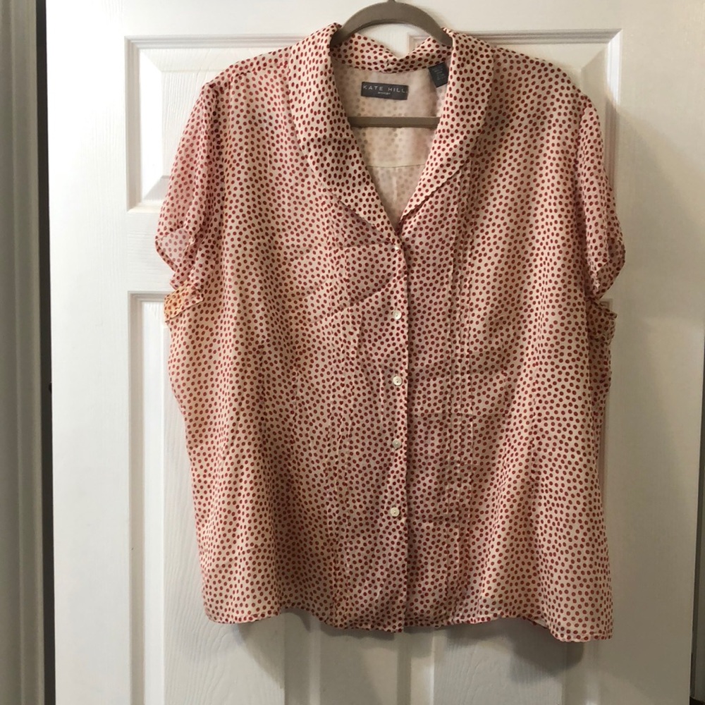 Polka dot light top